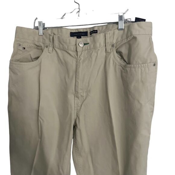 Tommy Hilfiger Khaki Pants Mens 40x32 Relaxed Fit Chino‎ Dress Pants - Picture 2 of 4